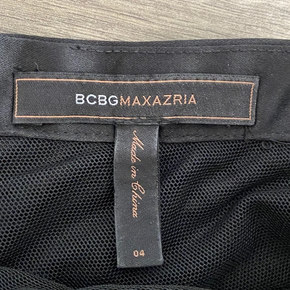 BCBG MAXAZRIA Black Layered Single-Shoulder Dress - Picture 3 of 3